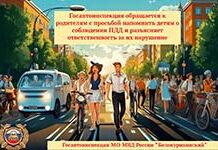 Госавтоинспекция обращается к родителям с просьбой напомнить детям о соблюдении ПДД и разъясняет ответственность за их нарушение